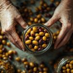 Olive schiacciate pronte