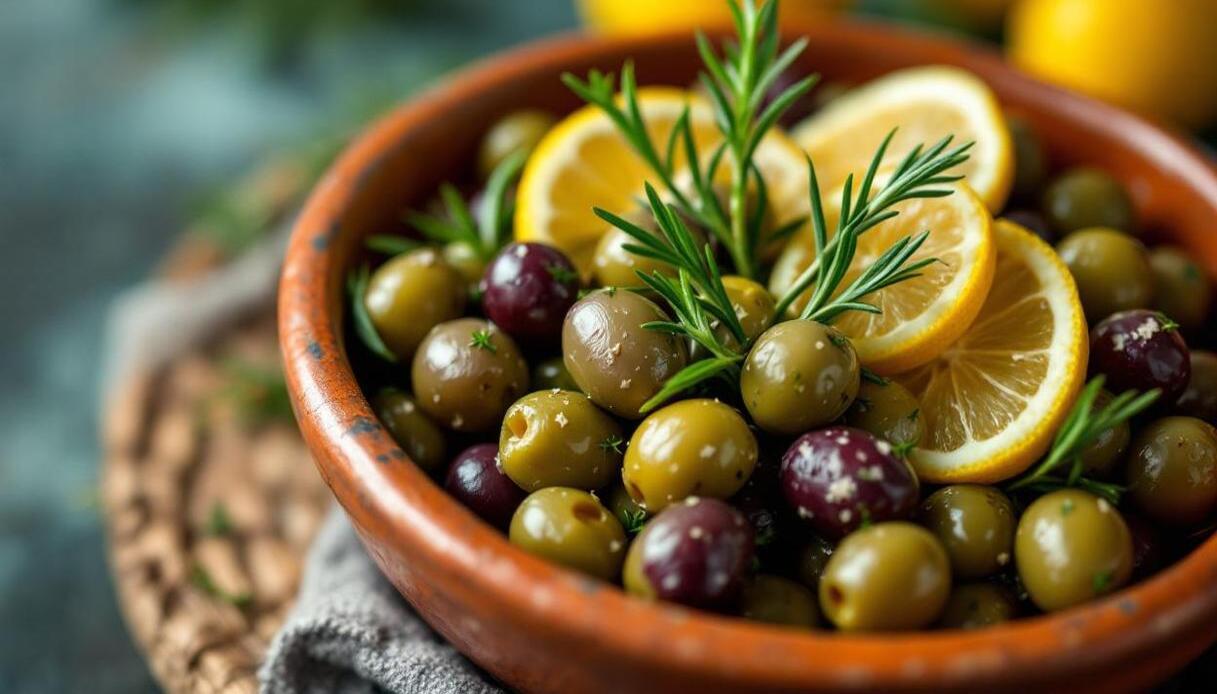Olive schiacciate