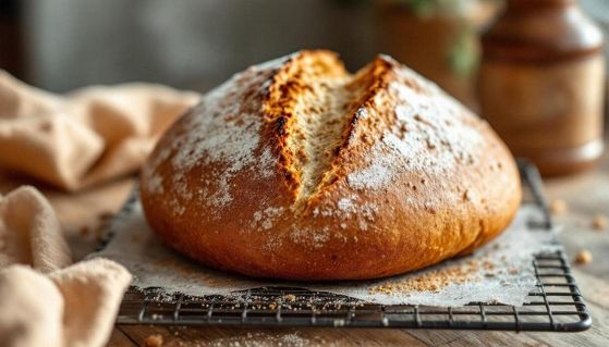 Croccante pagnotta di pane integrale