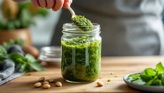 pesto di rucola pronto all'uso