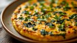 frittata di bietole nel piatto