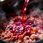 Succo di barbabietola nel risotto