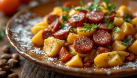 Salsiccia e patate in padella