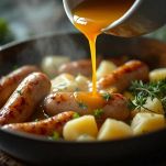 Salsiccia e patate in padella pronte