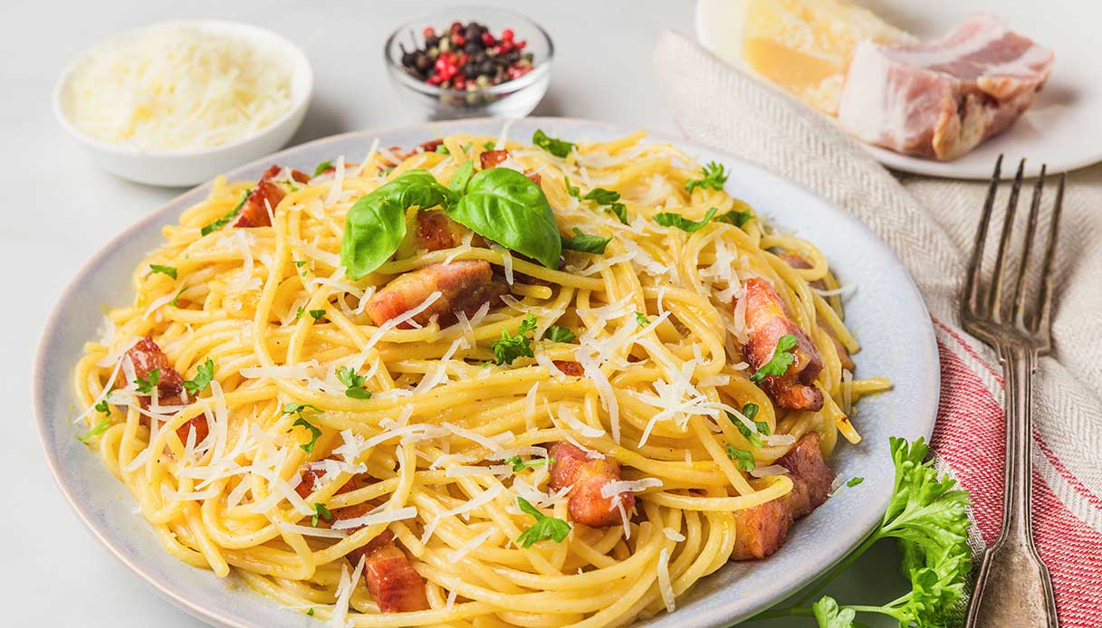 Spaghetti integrali al finto guanciale, Ricetta