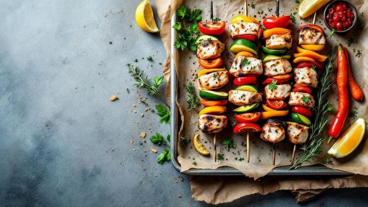 Spiedini di pesce al forno