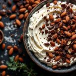 Cioccolato fondente, cacao e mandorle