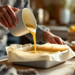 La preparazione della crema di tofu