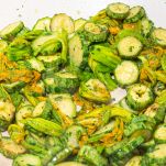 torta di zucchine e suoi fiori