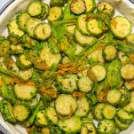 torta di zucchine e suoi fiori