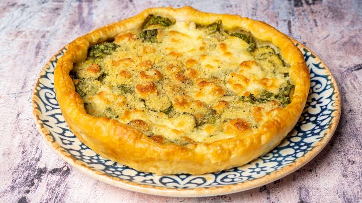 torta di zucchine e suoi fiori