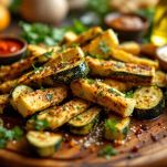 Zucchine impanate al forno pronte