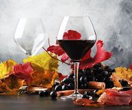 Calice di vino Barbera del Monferrato DOC