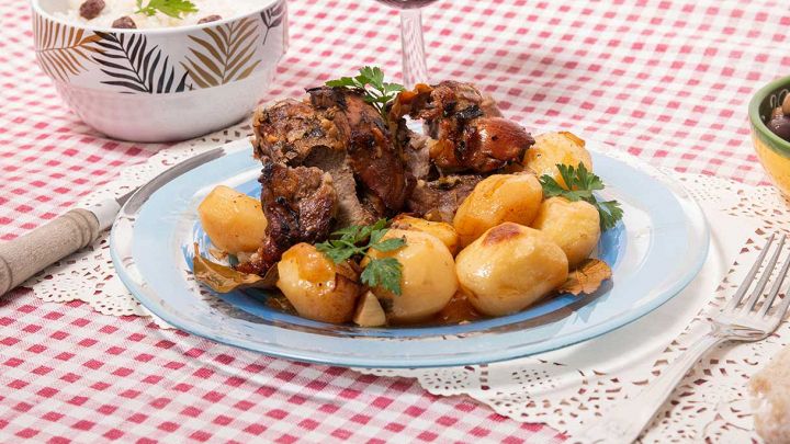 Agnello al forno con patate