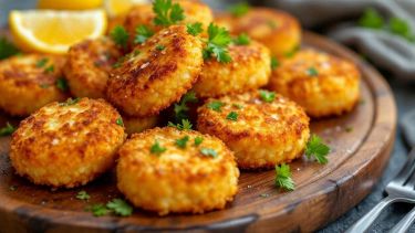 Crocchette di riso dorate e croccanti