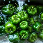 Il lavaggio dei peperoni