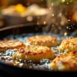 frittelle di melanzane in padella