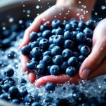 Il lavaggio dei mirtilli