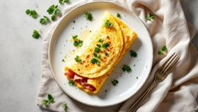 Omelette al prosciutto