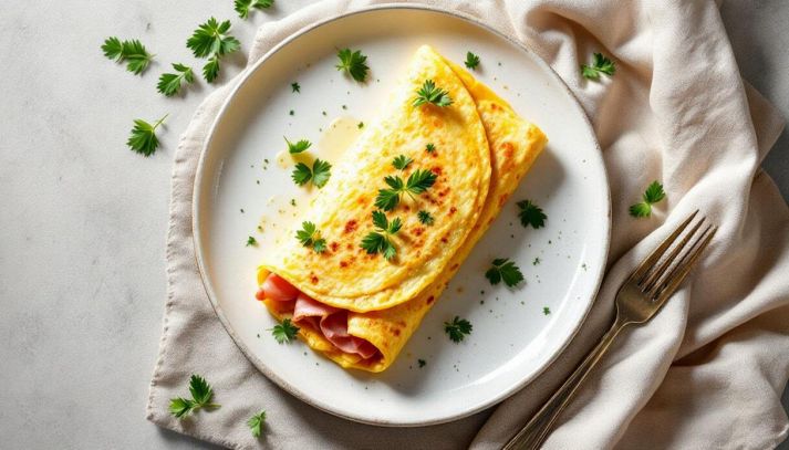 Omelette al prosciutto
