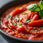 L'aggiunta degli ingredienti nella teglia