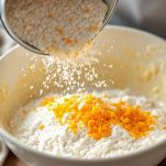 Farina e scorze d'arancia