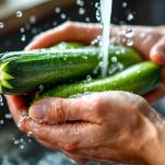 Pulizia delle zucchine