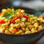 Tofu strapazzato pronto