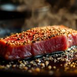 L'immersione dei filetti nella salsa di soia