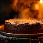 Torta al cioccolato vegana in forno