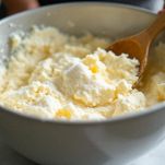 Zucchero e burro lavorati