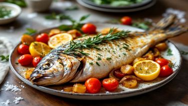 Branzino con verdure