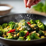 Broccoli dorati in padella