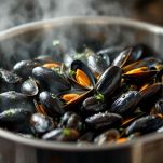 Cottura cozze per il cappon magro