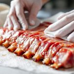 Costine pronte per essere cotte