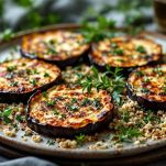 Cotolette di melanzane pronte da servire