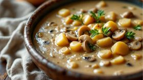 Crema di funghi e patate
