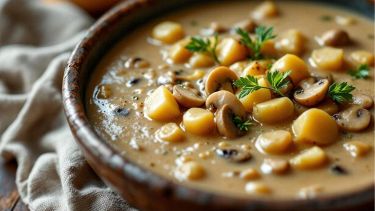 Crema di funghi e patate