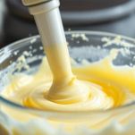 frullatore nella crema al limone