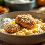 Polpettine pronte per essere fritte.