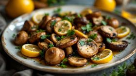 funghi porcini trifolati pronti da gustare