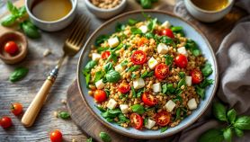 Ricca e invitante insalata di farro