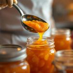 Vasetti per la confettura di pesche