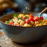 Preparazione del condimento per le melanzane