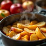 Mele cotte pronte per essere mangiate