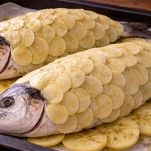 Orata pronta da infornare.