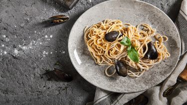 Pasta con le cozze in bianco