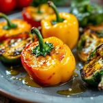 Peperoni arrostiti al forno pronti