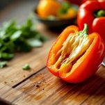 La cottura dei peperoni