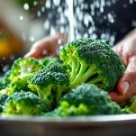 La pulitura dei broccoli